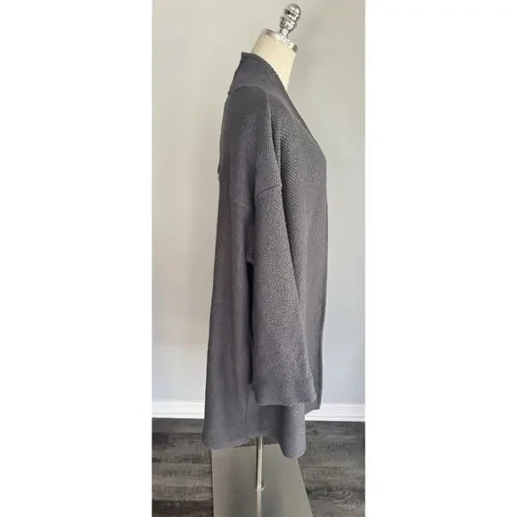SOFT SURROUNDINGS Cozy Time Cardigan Sweater Gray Soft Shawl Lagenlook SIZE 3X - Picture 10 of 16